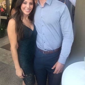 Lulus Green Lace Dress